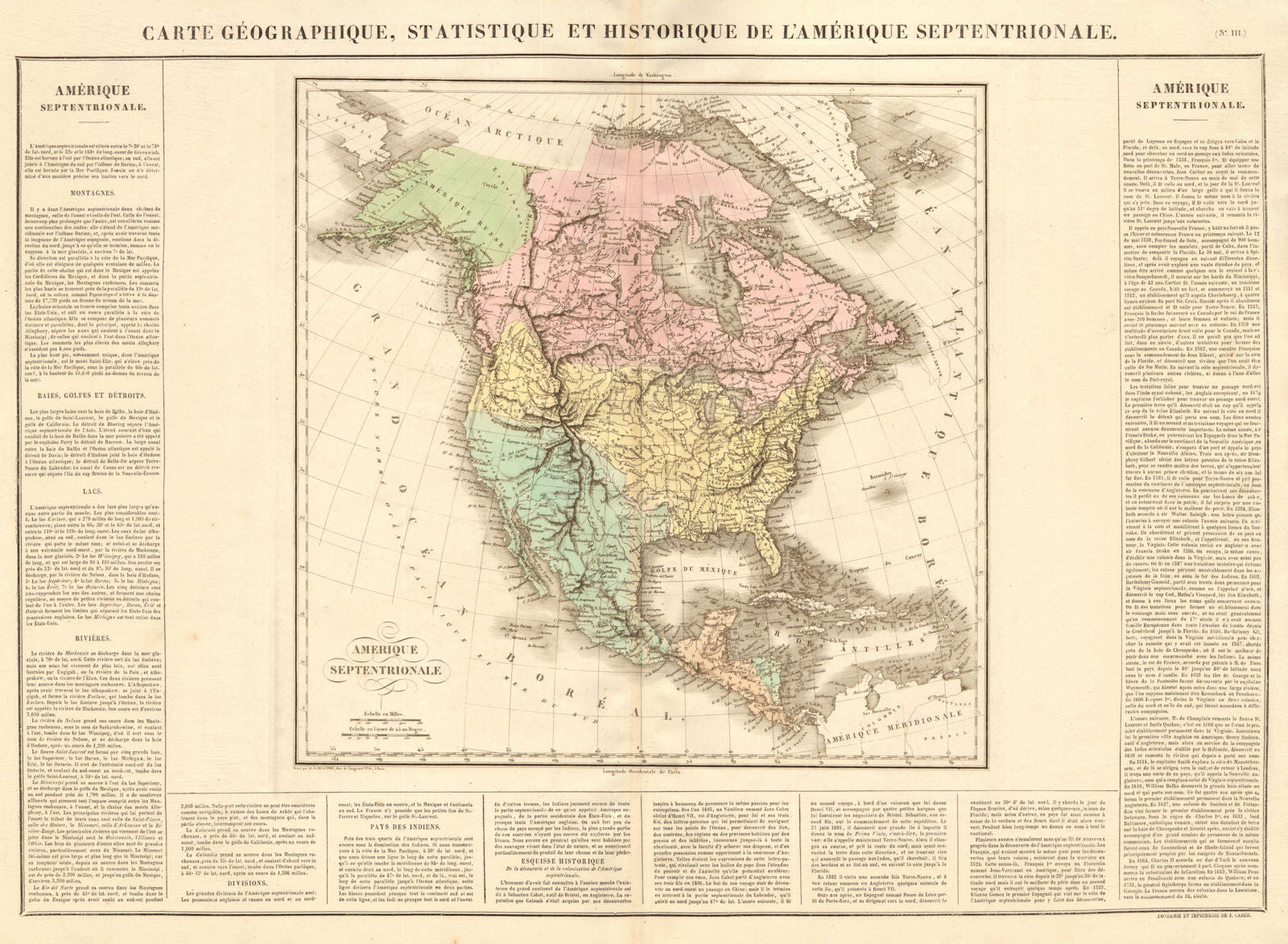 'L'Amérique Septentrionale'. North America. Russian Alaska. BUCHON 1825 map